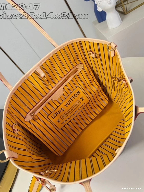 AAA Replica Ru Bandoulière Louis Neverfull Inside MM-31*28*14cm Out Vuitton 0804
